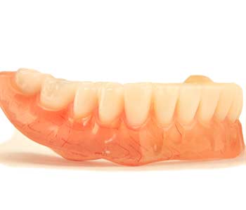 3D illustration of a denture